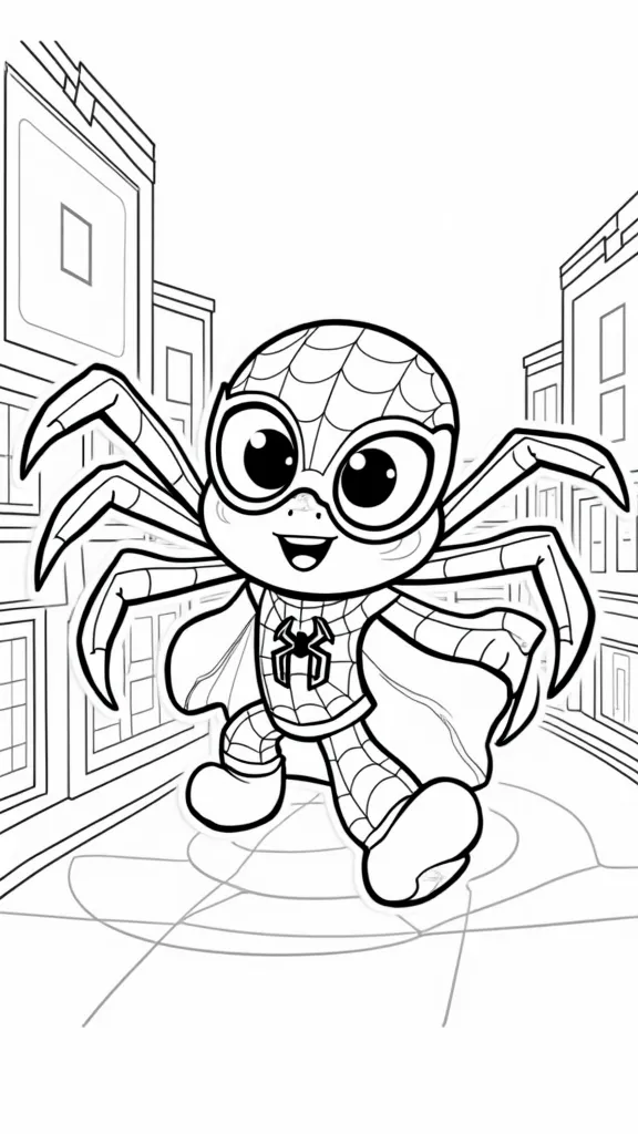 spidey printable coloring pages